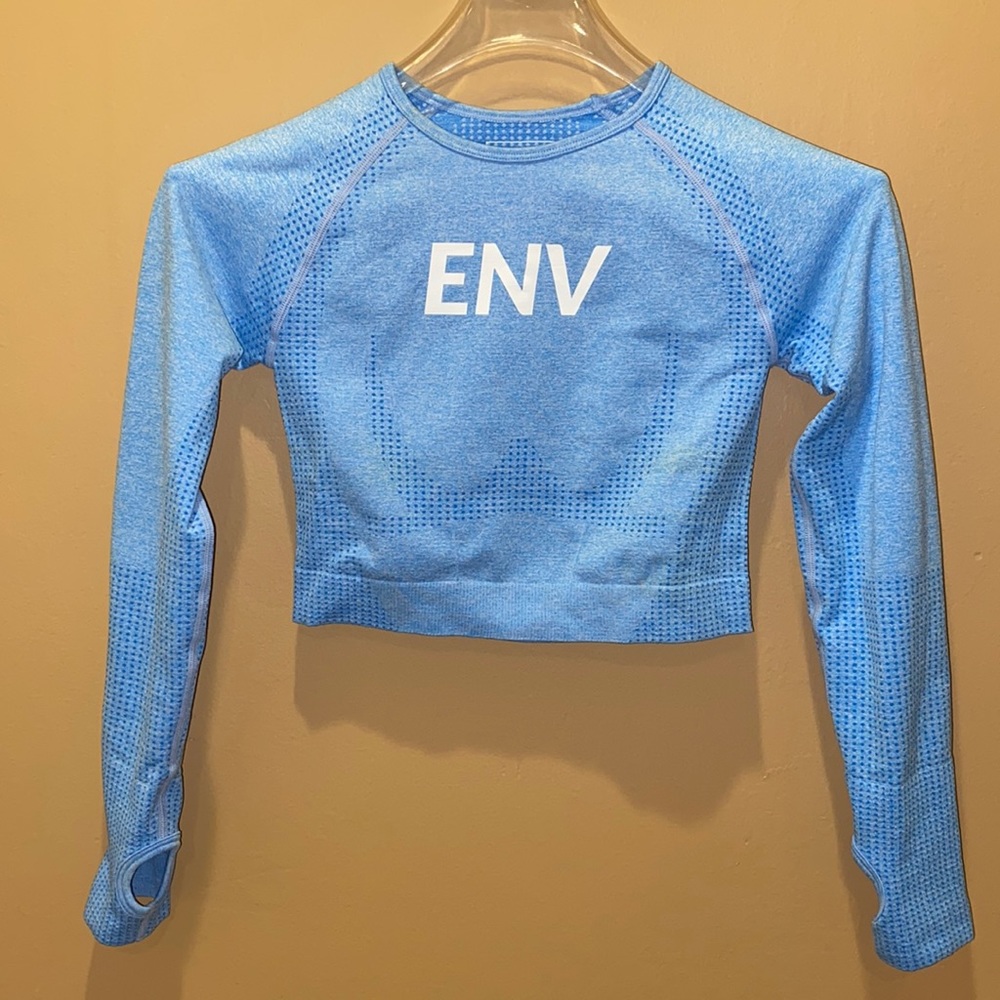 ENV Activewear Long Sleeve Crop Training Top